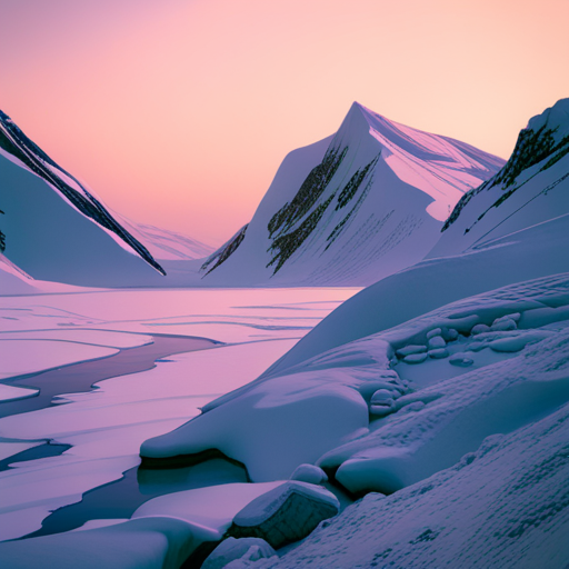 snowy terrain, polar expedition, rugged explorers, frozen windswept tundra, survivalist gear, intense solitude, whiteout conditions, looming glaciers, icy crevasses, frostbitten fingers, merciless blizzard, hostile landscape