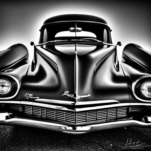 Vintage, American, steel, muscle, chrome, hood ornaments, fins, tailfins, black and white, Detroit, street racing, nostalgia, speed, torque, horsepower, exhaust, manifolds, carburetors