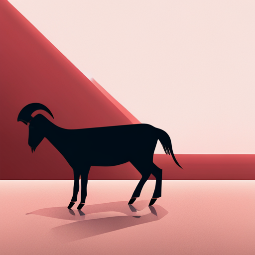 Vector art, abstract expressionism, goats, robots, geometric shapes, contrast, monochromatic, modernism, minimalism, texture