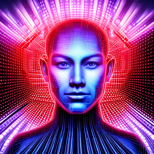 Artificial-intelligence, Singularity, Futuristic, Programming, Code, Algorithm, Matrix, Cyberpunk, Synthwave, Neon-lights, Digital-realm, Cyberspace, Network, Circuit-board, Binary-code, Precision, Complexity, Machine-learning, Data-analysis, Quantum, Virtual-reality
