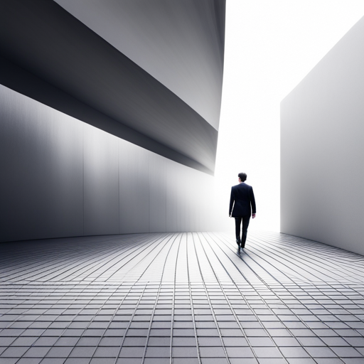 dynamic movement, abstract shapes, contrast, minimalist design, glitch, noise, distortion, white space