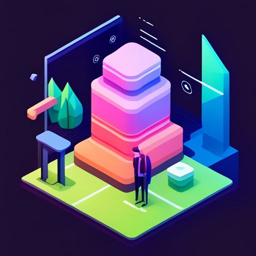 Isometric, geometric shapes, plastic, robot, mascot, low-poly, 3D modeling, bright colors, crisp edges, clean lines