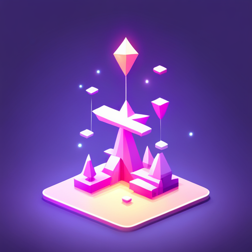 small, polygonal, antenna, icon, geometric shapes, pixelated texture, low-poly, minimalism, 3D modeling, digital design