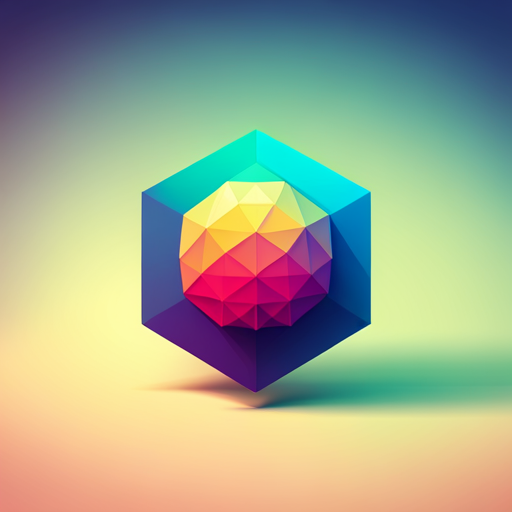 Low poly, vector, AI, signal, noise, app icon, Dribbble