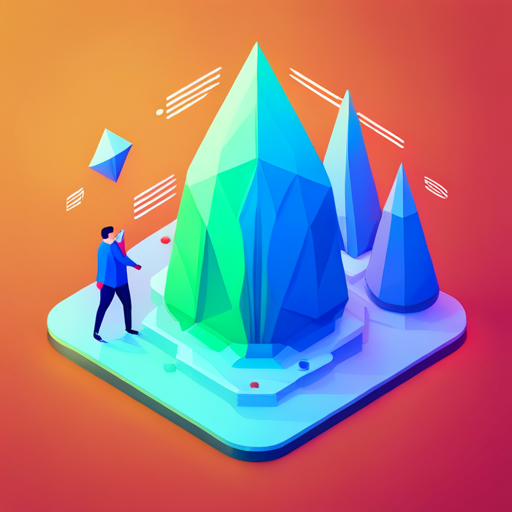 Low poly, news, AI, signal, app icon, geometric shapes, digital art, futuristic, signal strength, data communication, technology