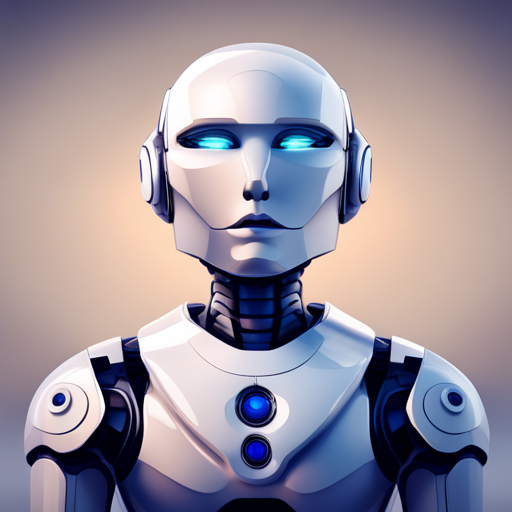front-facing, tiny, cute, robot, geometric shapes, white background, minimalism, sculpture, texture, digital art
