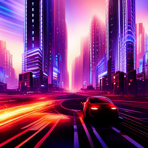 futuristic, sci-fi, city, nature, good vs. evil, victory, cyberpunk, neon lights, dystopian, skyscrapers, advanced technology, lush greenery, contrast, rebellion, victory, utopian vs. dystopian, light vs. dark, vibrant colors, organic vs. synthetic, futuristic landscape, heroes, triumph, high-tech, cybernetic enhancements, power struggle, environmentalism, industrialization, harmony, balance, hope, futuristic architecture, artificial intelligence, resistance movement, glowing neon signs, urban jungle