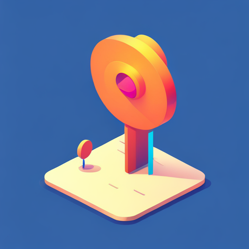 minimalist, geometric, antenna, technology, icon, low-poly, texture