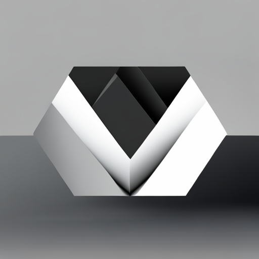 futuristic, high-tech, minimalist, geometric, abstract, monochromatic, branding, sleek, clean lines, symmetry, contrast, shades of gray, metallic, symmetry