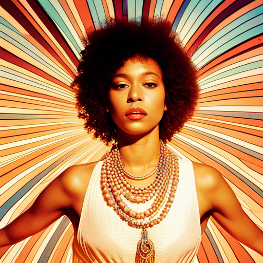 analog film, retro style, vintage colors, warm lighting, film grain, groovy patterns, disco balls, bell bottoms, funk music, peace signs, sun-kissed skin