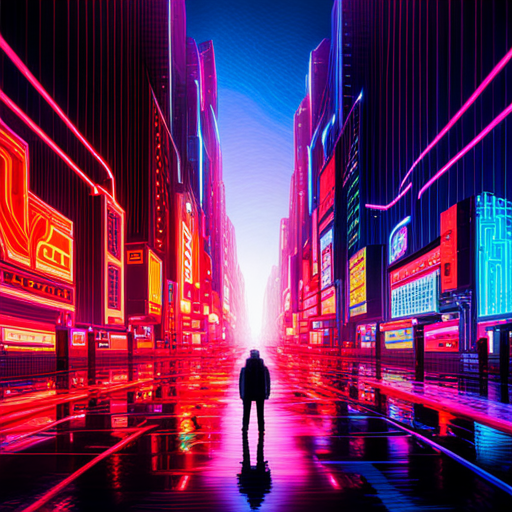 retro-futuristic, cyberpunk, arcade, neon lights, glitch art, generative art, video games, sparks, digital landscape, pixelated, colorful, dynamic movement, sci-fi