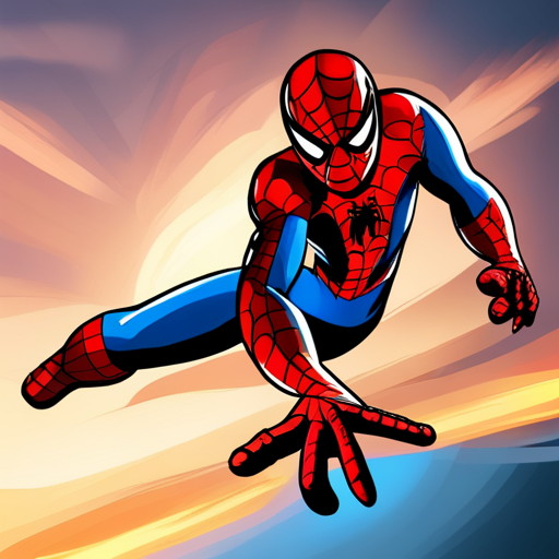 Spiderman, fighting, big, scary monster
