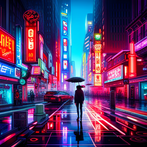 endless virtual neon arcade, retro-futuristic circuitry, vibrant and electric sparks, generative animated game worlds, glitchy pixelated landscapes, cyberpunk characters exploring new realms, neon lights reflecting off reflective surfaces, dynamic movement and energy, dystopian neon cityscapes, pulsating digital dreams