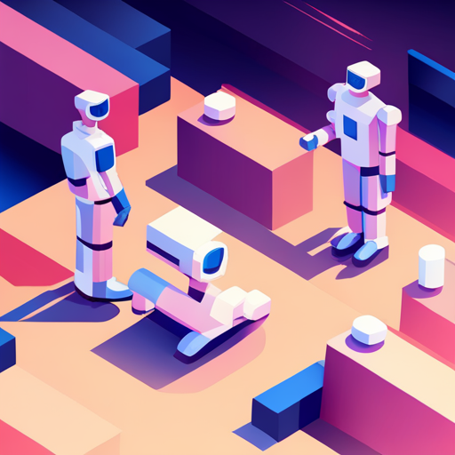Plastic, Isometric, Low Poly, Robots, Technology, Sunlight, Sunglasses, White Background