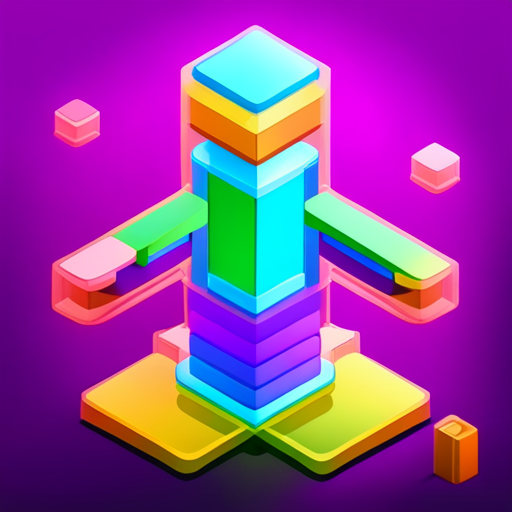 Isometric perspective, Plastic materials, Robot art, Digital medium, Pop art, Geometric shapes, Scale, App mascot, Vibrant colors
