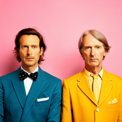 Wes Anderson, robotic, futurism, artificial intelligence, retrofuturism, symmetry, color blocking, whimsical, quirky, pastel color palette, nostalgic, vintage technology, social commentary