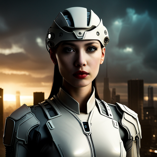 cybernetic enhancements, dystopian future, robotics, military technology, biomechanical design, futuristic weaponry, global catastrophe, cyberpunk aesthetics