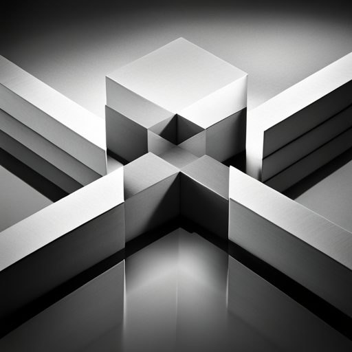 geometric shapes, minimal, symmetrical, abstract expressionism, Bauhaus, contrast, shadow, light, modernism, simplified forms, monochromatic, texture, composition, graphic design, technology, symbolism, depth of field, isometric projection