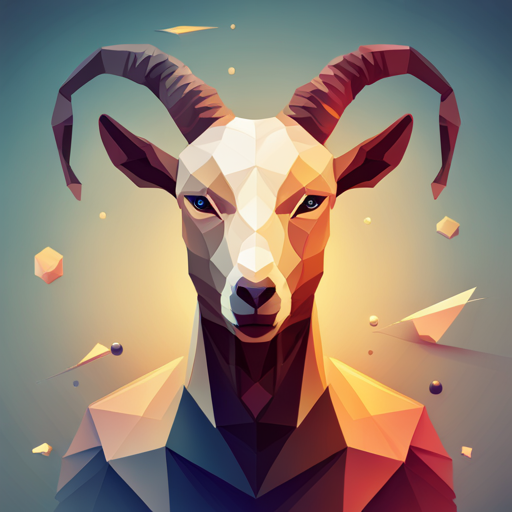 Abstract art, Vector graphics, Low-poly style, Robotics, Animals, Goats, Small, Geometric shapes
