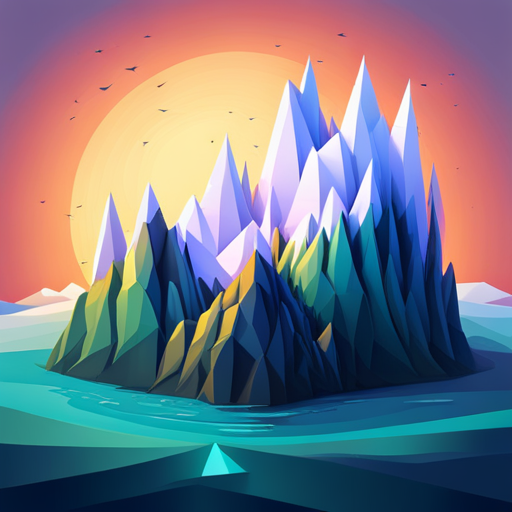 abstract art, vector graphics, geometric shapes, low-poly modeling, small-scale sculpture, robotic engineering, machine aesthetics, asymmetry
