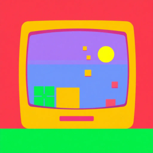 retro video game, blocky shapes, simplistic design, vibrant colors, 8-bit graphics, nostalgic charm, classic gaming era, minimalistic details, iconography, playful mood, pixelated textures, dynamic grid layout, geometric precision, digital pixels, early computing influence, compact framing, bit-era aesthetics, iconic representation, primitive palettes, visual simplicity, niche artistry